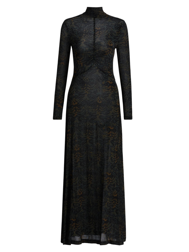 Women's Koa Jersey Ruched-Front Turtleneck Dress - Desert Jasper 1