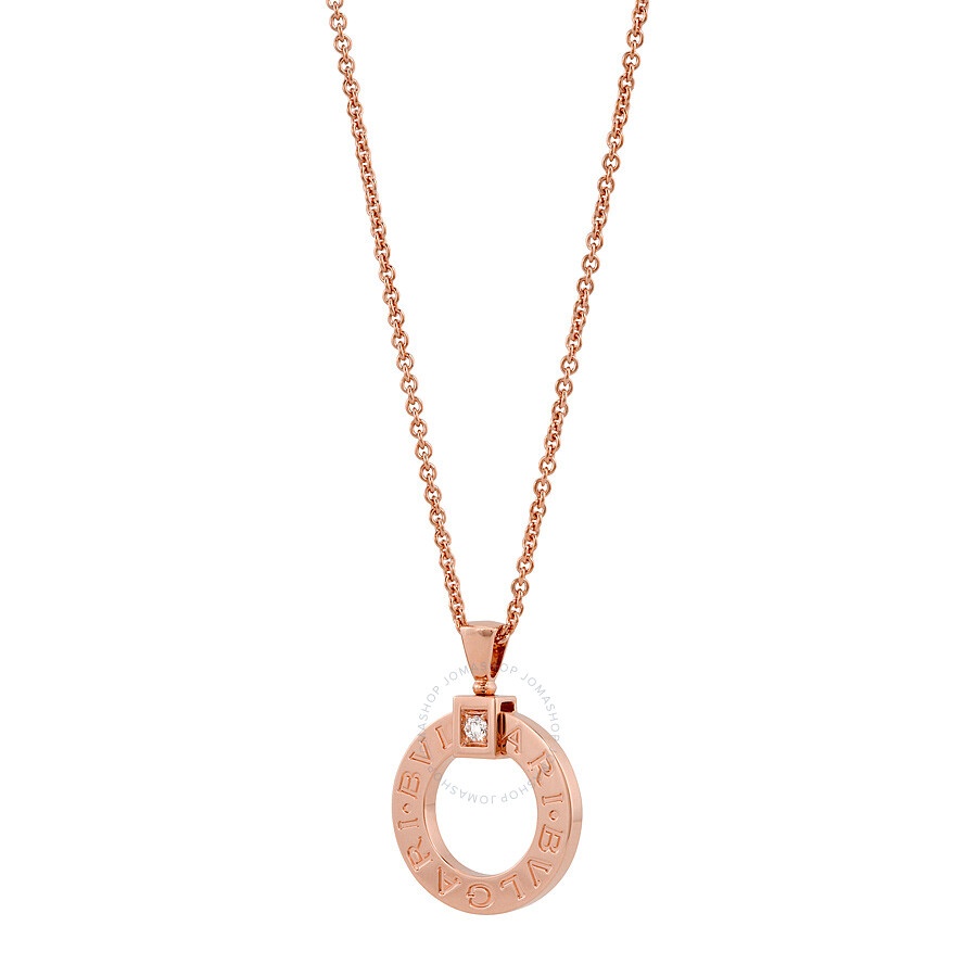 Bvlgari Bvlgari 18K Pink Gold Diamond Pendant 344492 - 2
