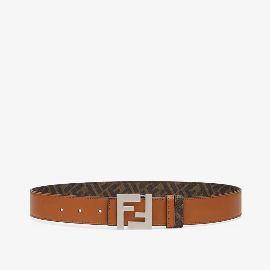 Brown leather belt - 1