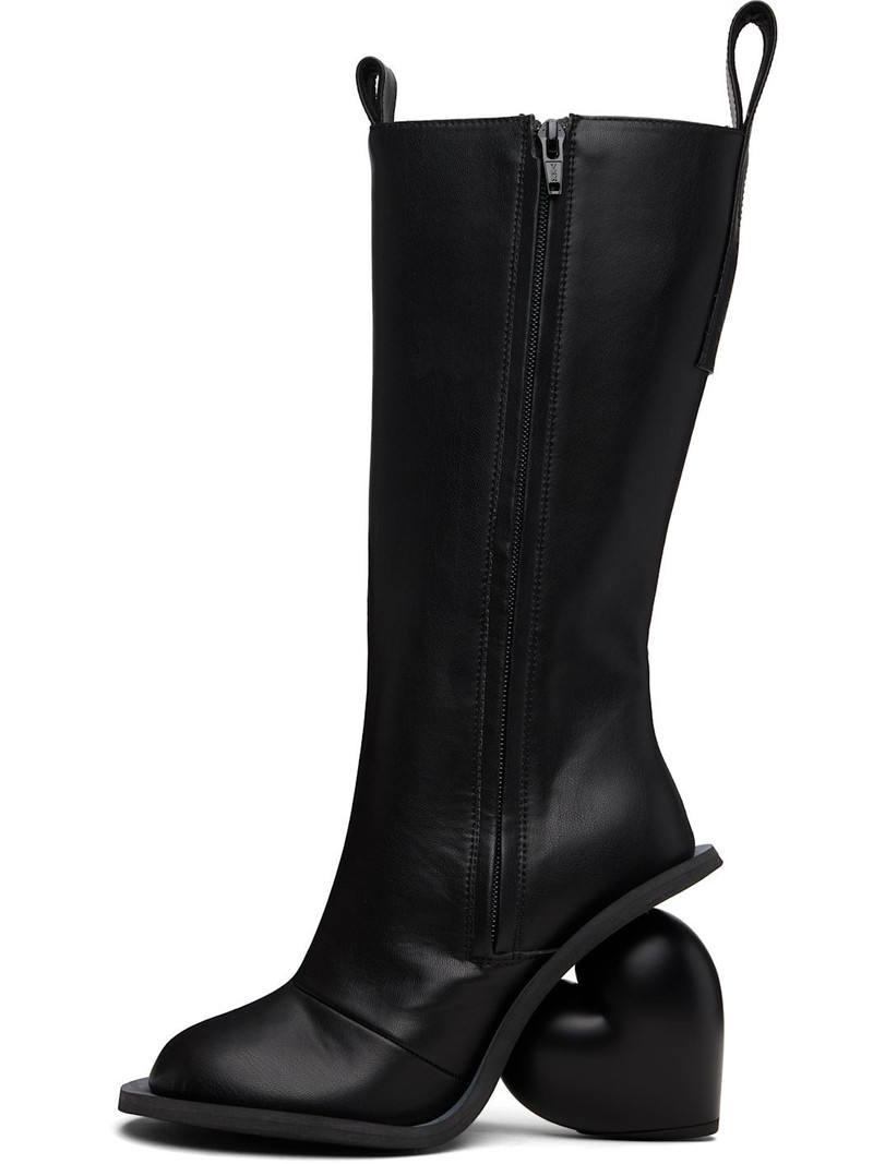 YUME YUME SSENSE Exclusive Black Love Tall Boots outlook