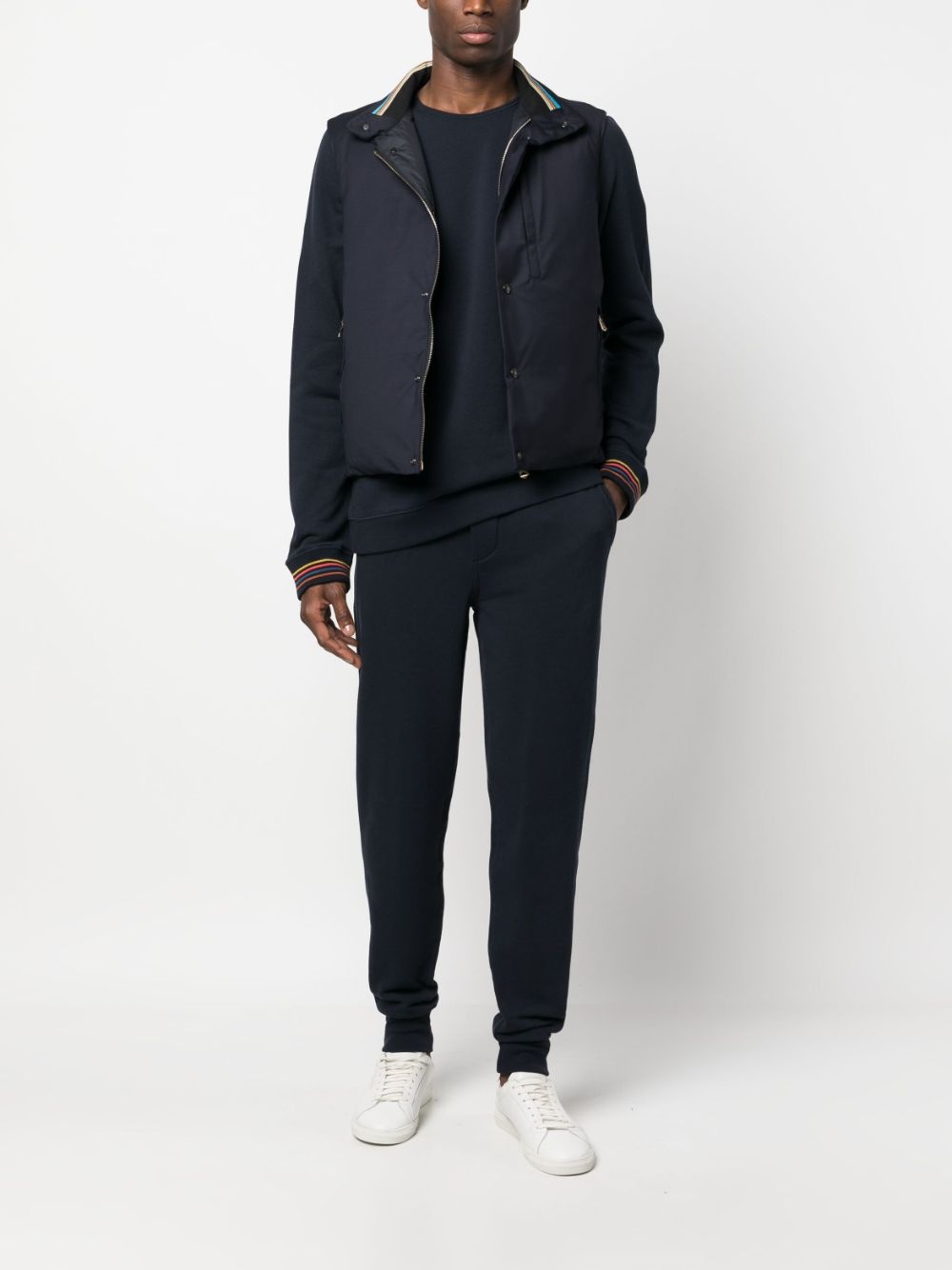 contrasting-trim sweatshirt - 2