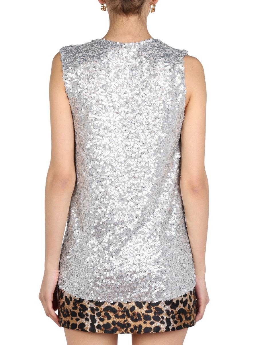 DOLCE & GABBANA SEQUIN TOP - 3