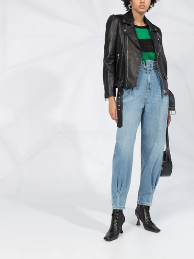 REDValentino belted biker jacket outlook