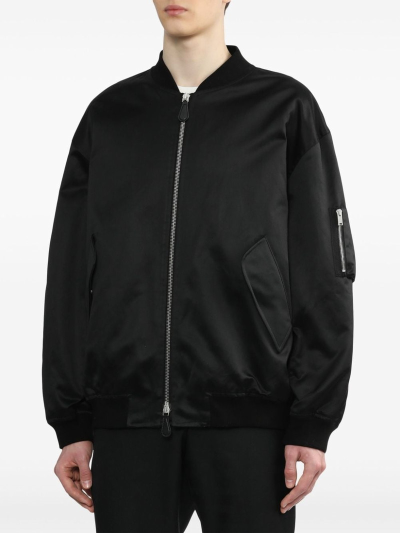 Zipped sleeve bomber jacket 3