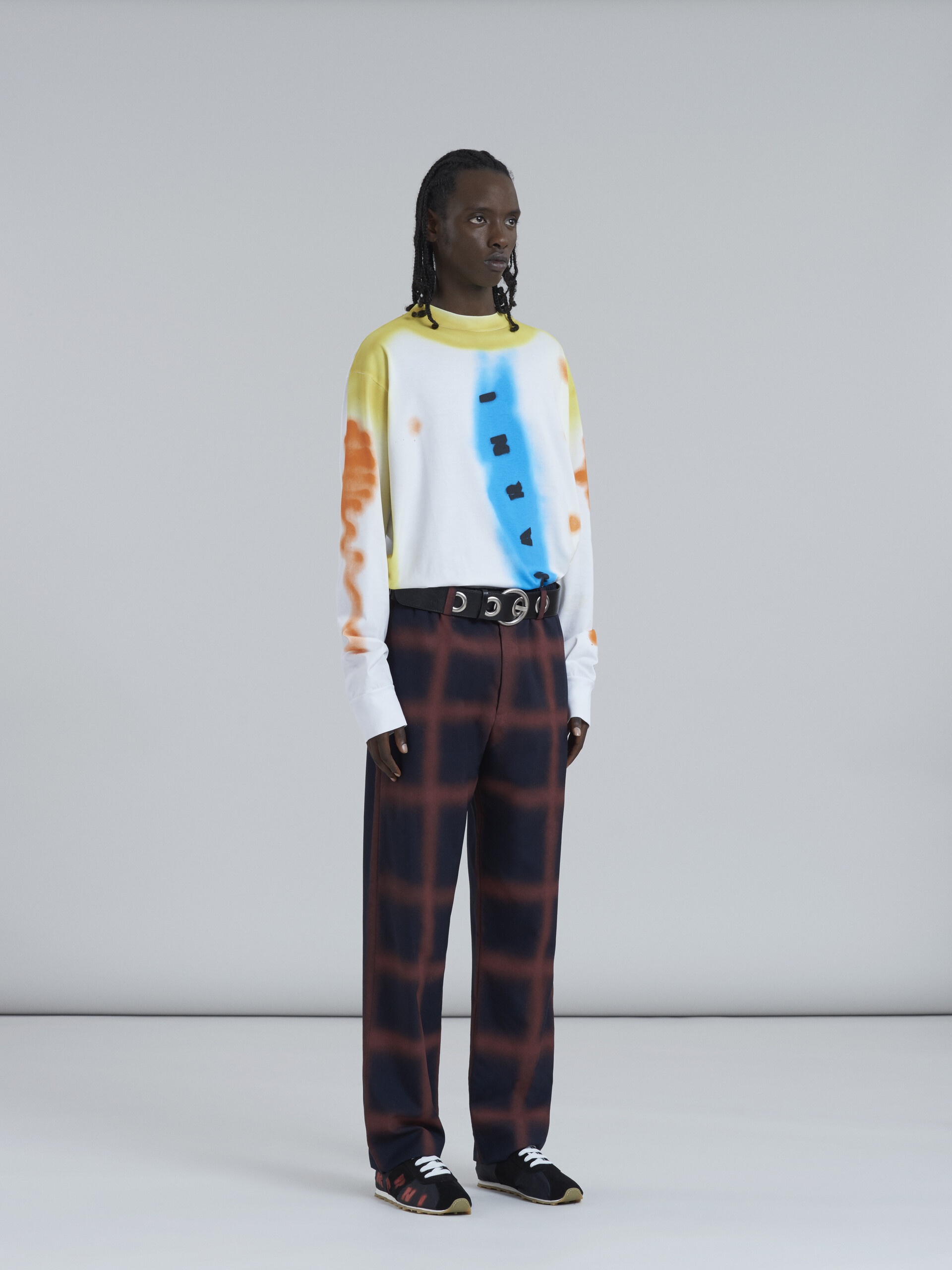COTTON JERSEY T-SHIRT WITH AIRBRUSHED DETAILS - 5