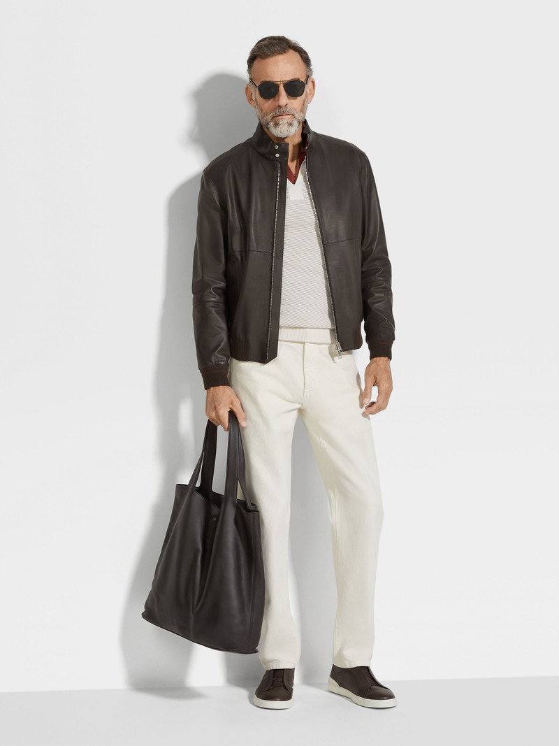 ZEGNA NAPPA LEATHER BOMBER outlook