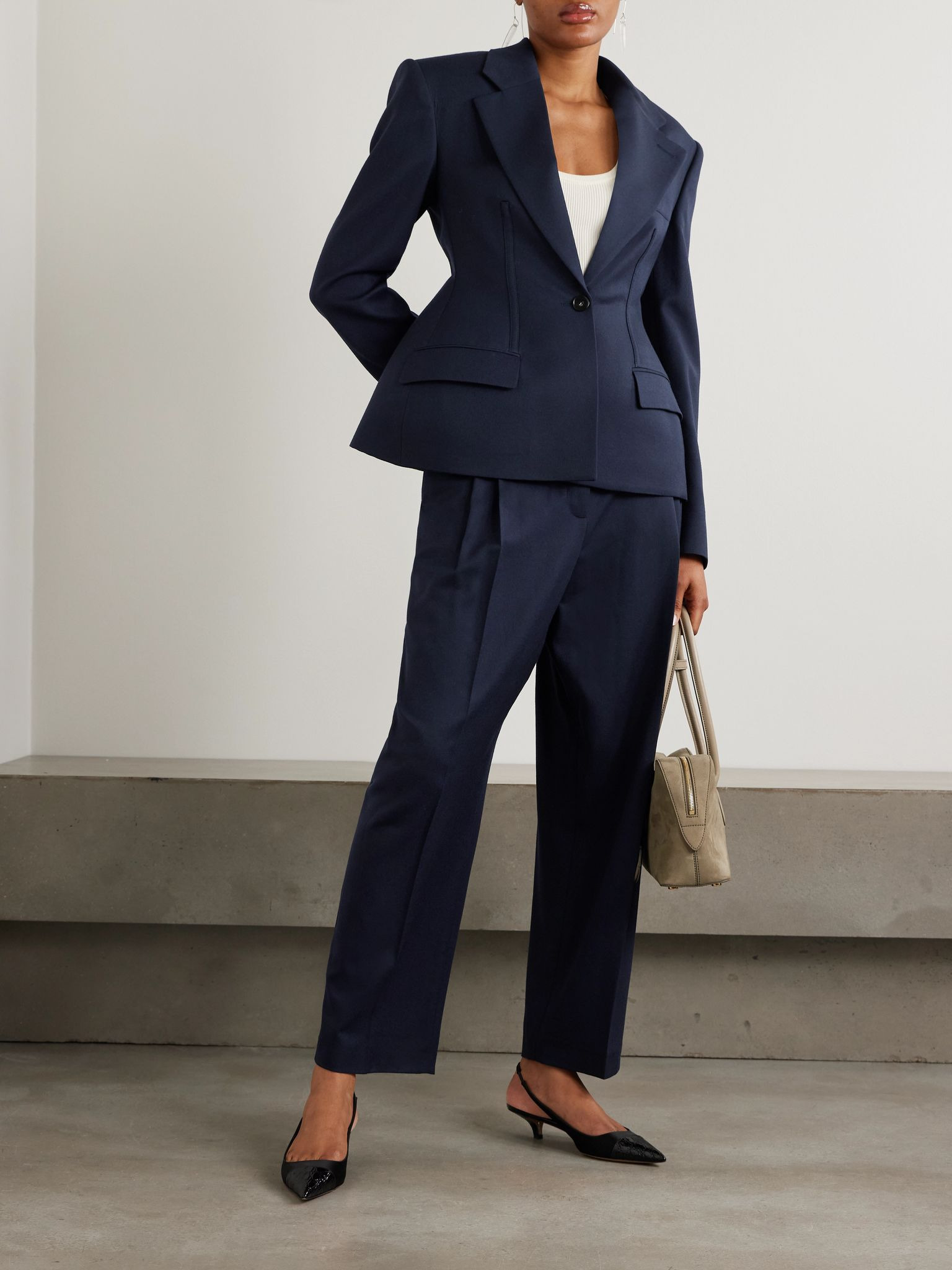 Wool blazer Navy - 2