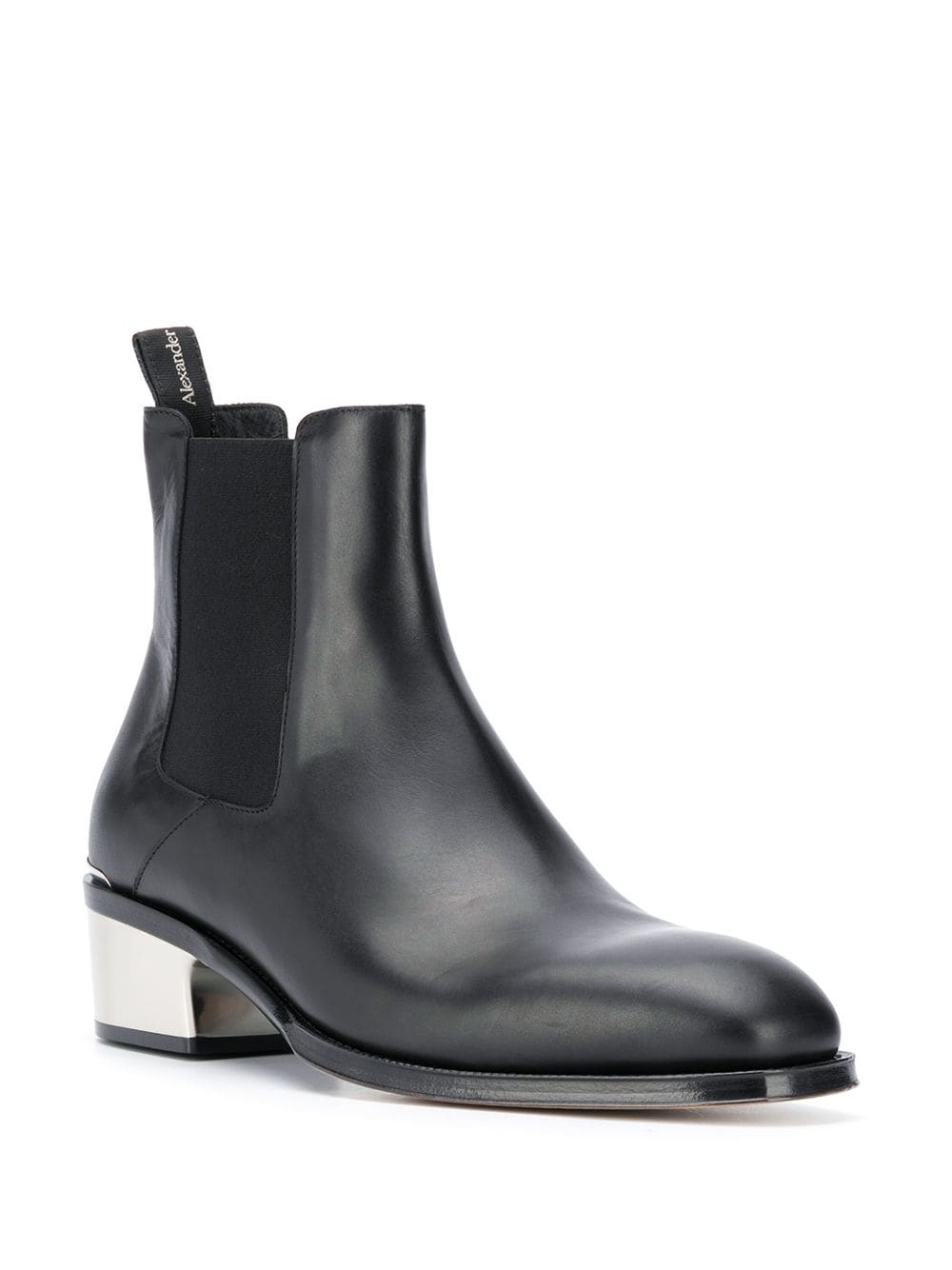 silver-heel chelsea boots - 2