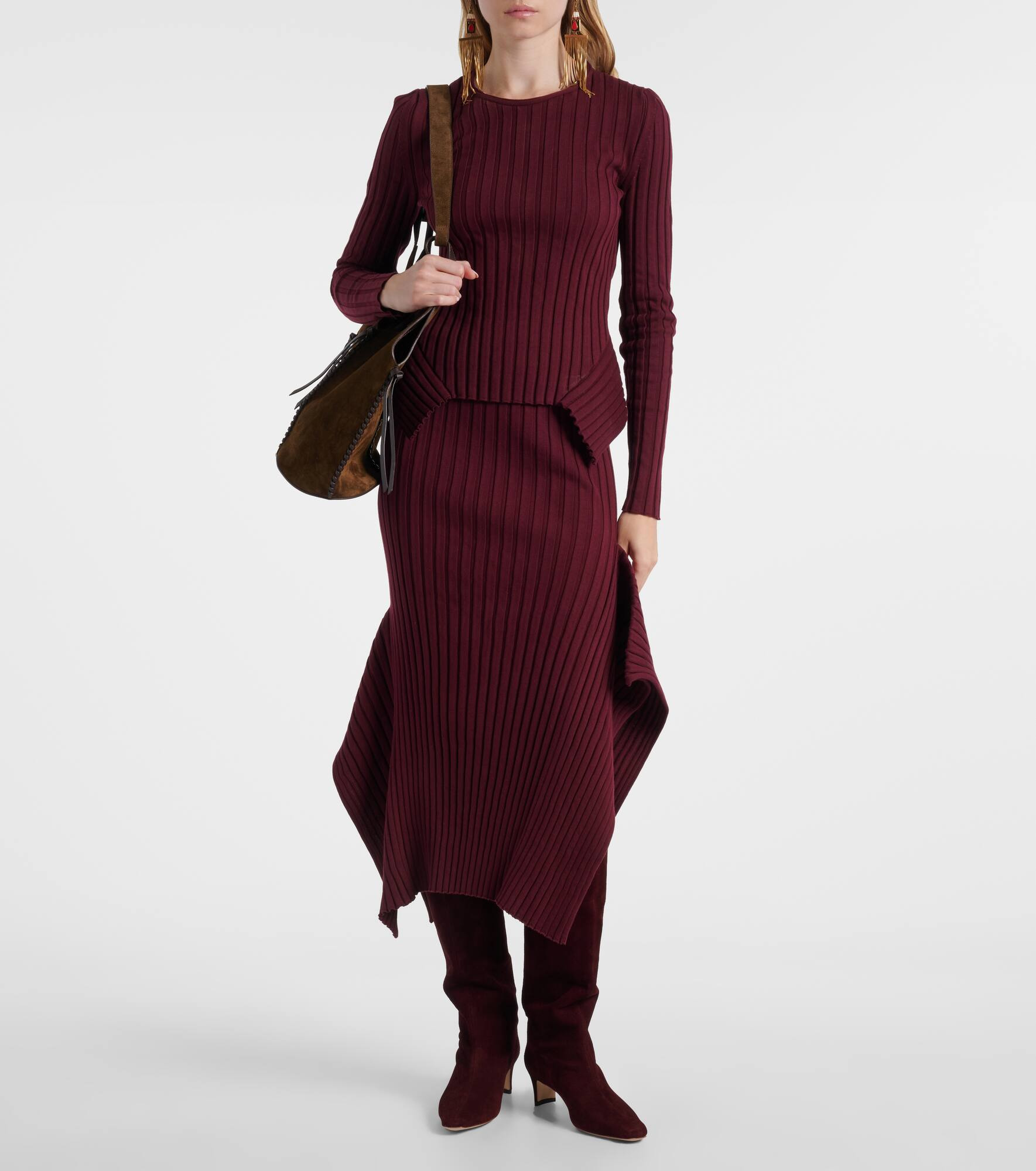 Wally 55 suede knee-high boots - 3