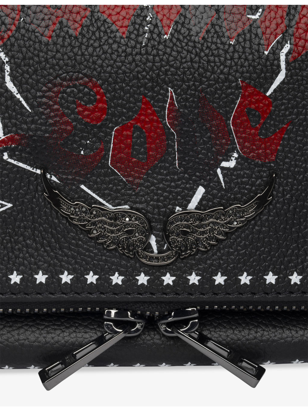 Rock Punch Leather Clutch Bag - 2