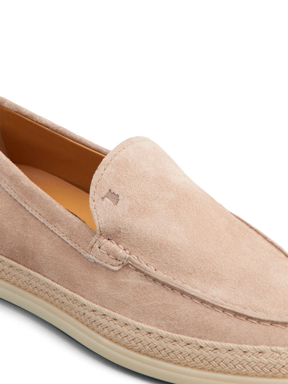 logo-debossed leather espadrilles - 5