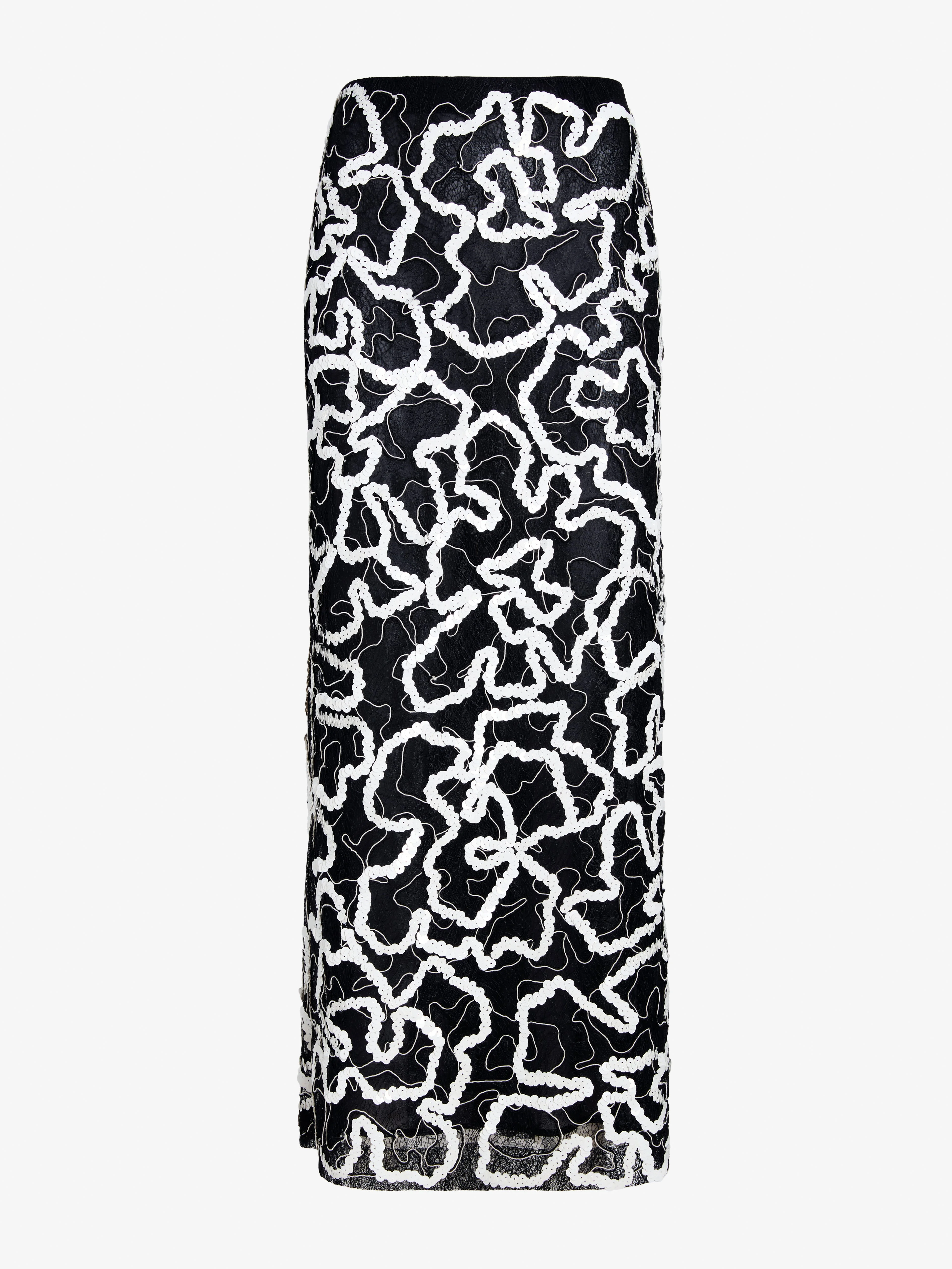 Maite Skirt in Sequin Embroidery Lace - 1