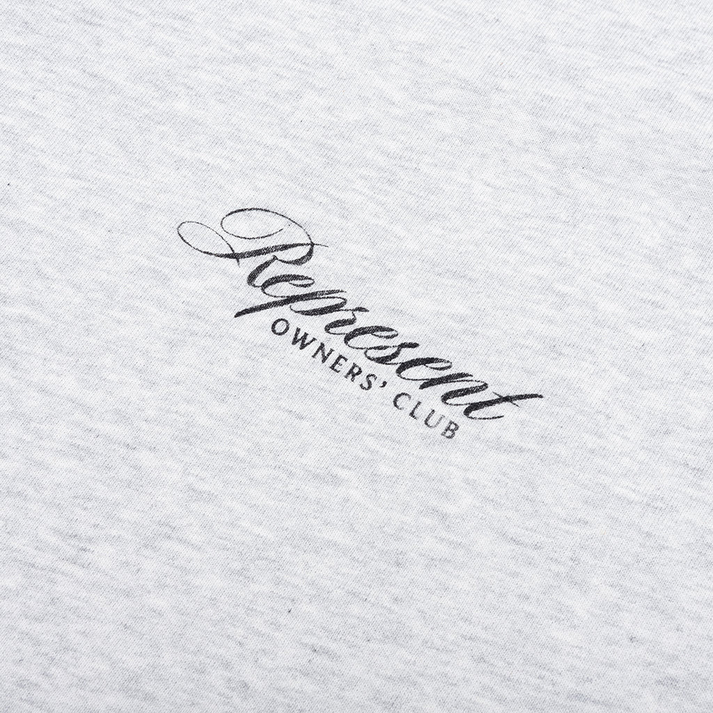 OWNERS CLUB SCRIPT T-SHIRT - CREAM MARL - 3