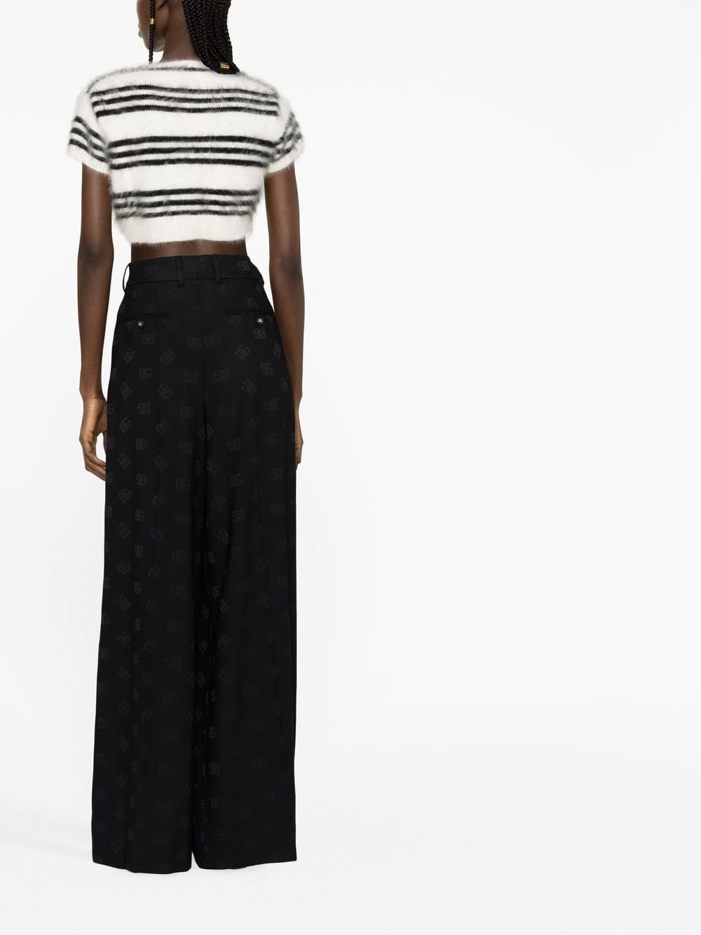 all-over logo print trousers - 3