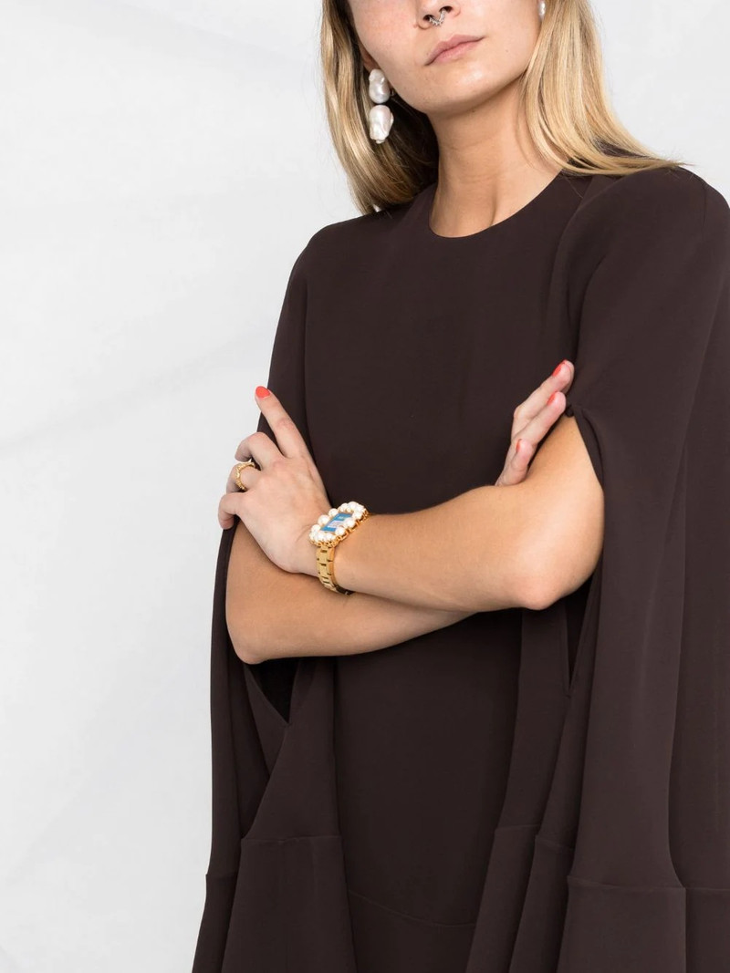 silk cape dress 3