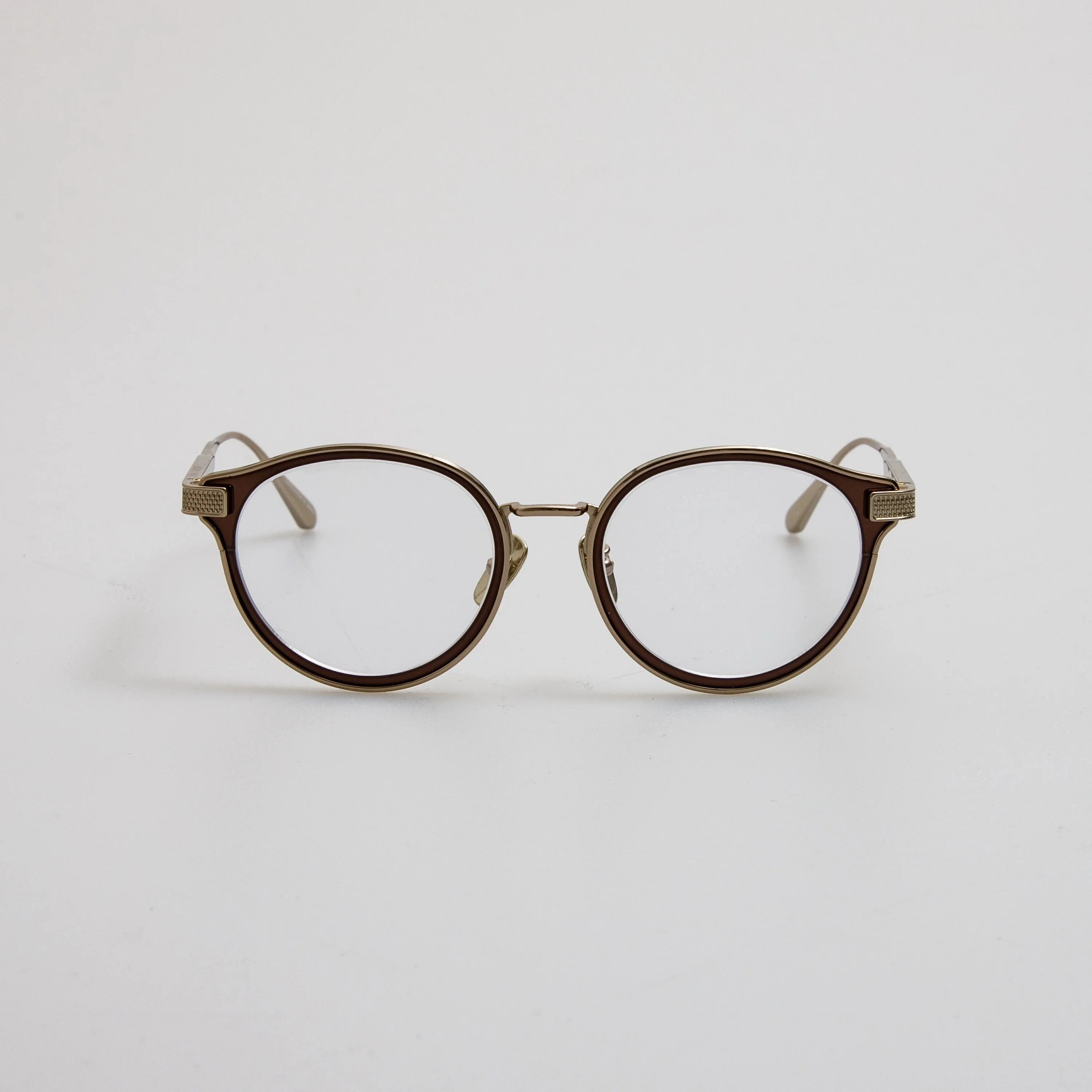 Men's Anthony Oval Optical Frame in Metallic Brown - 1