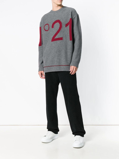 N°21 logo knit sweater outlook