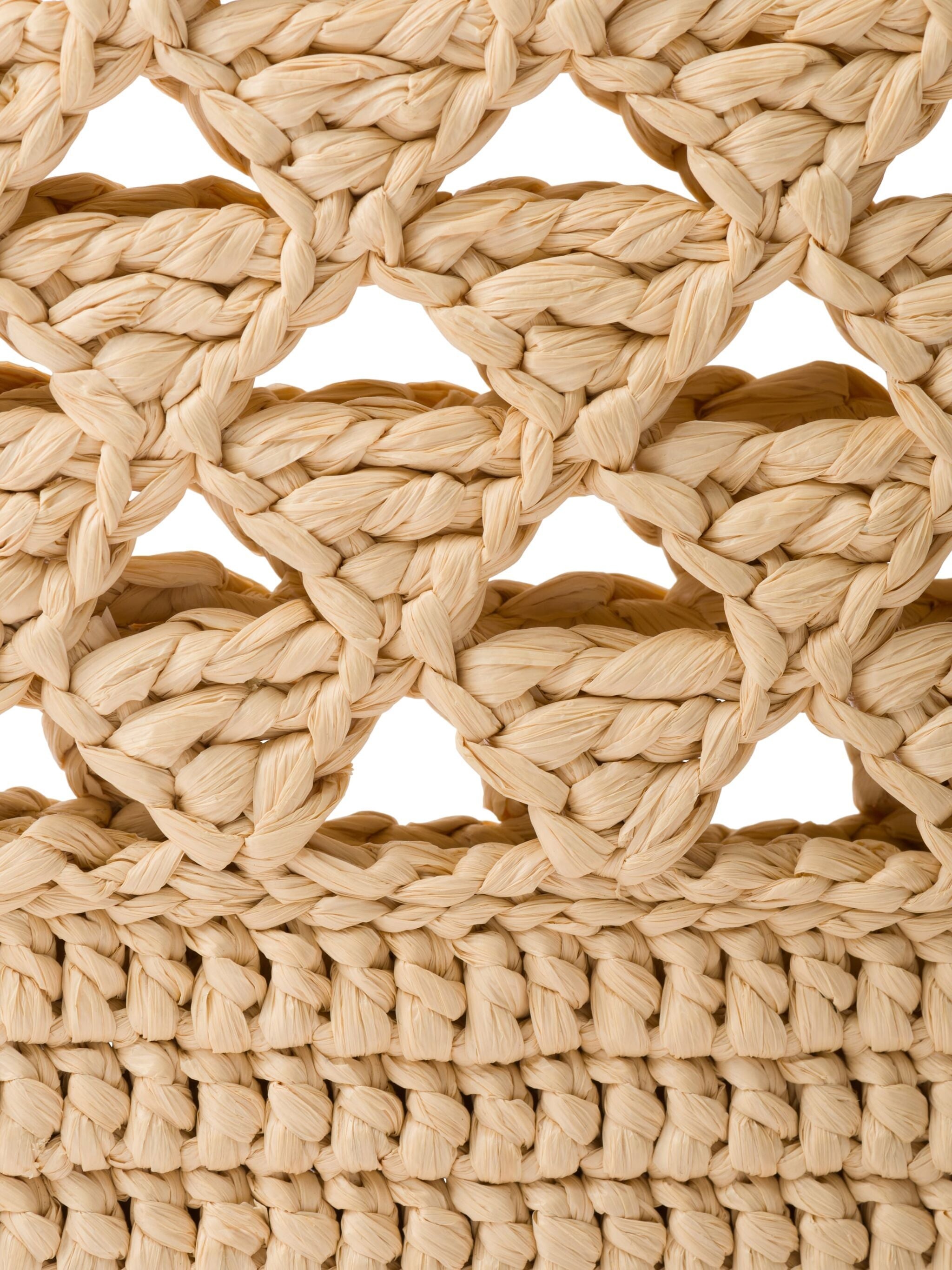 Woven Crochet Tote Bag - 3