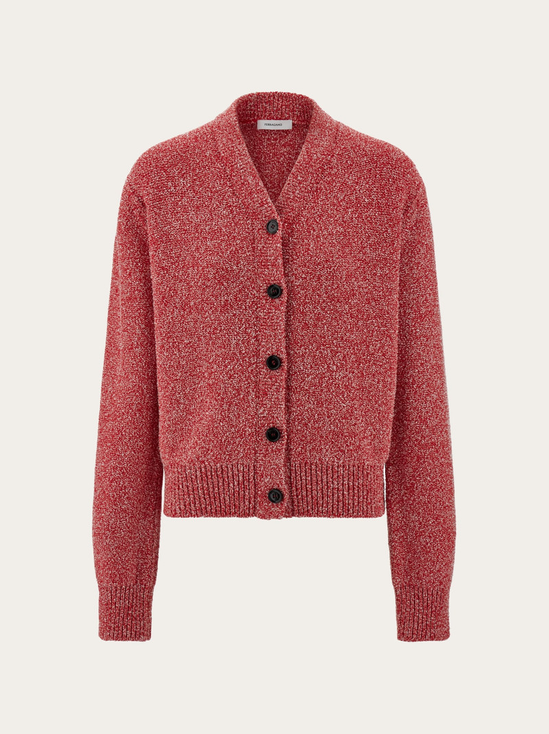 Bouclé cardigan - 1