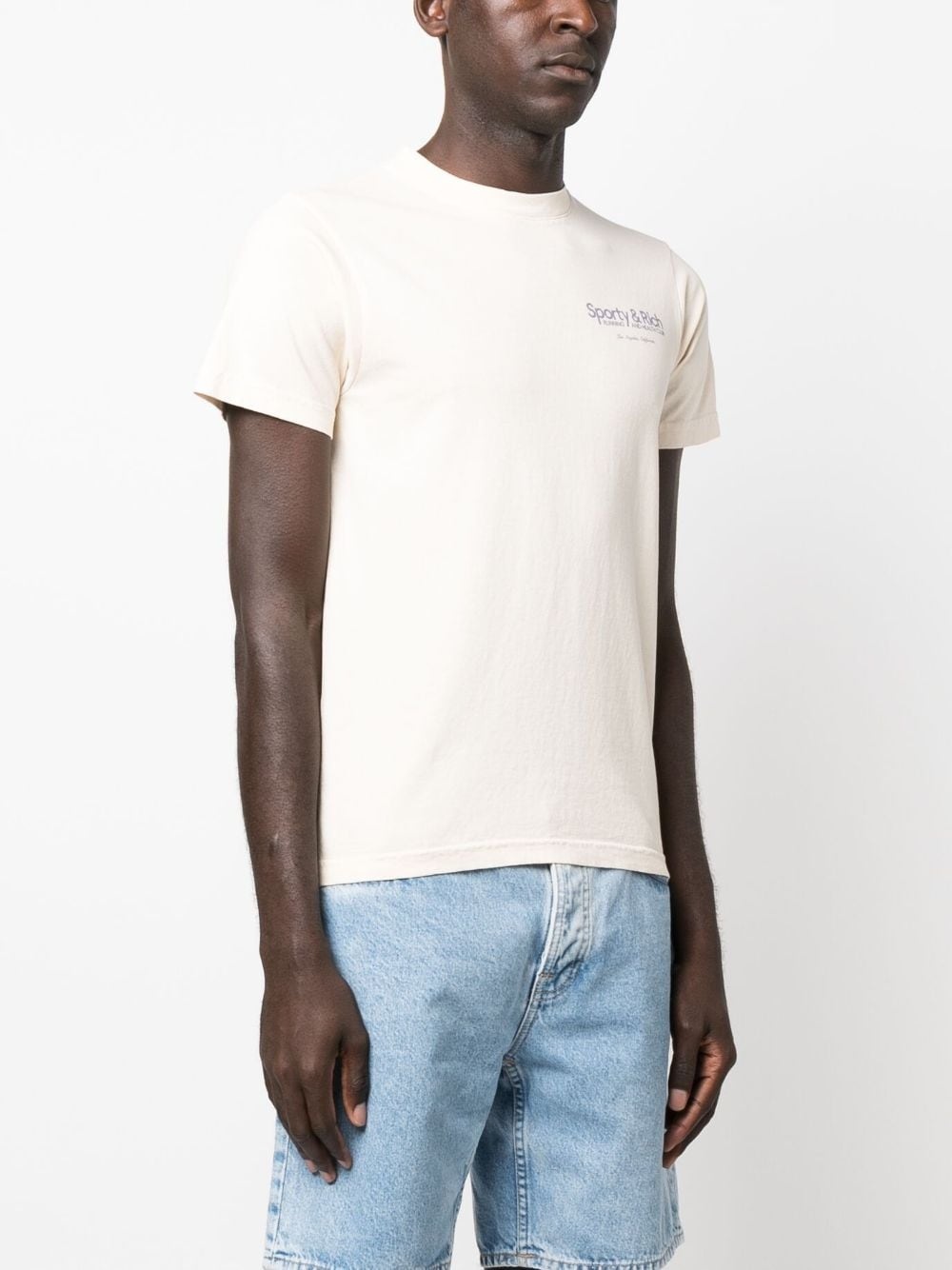 logo-print cotton T-shirt - 4