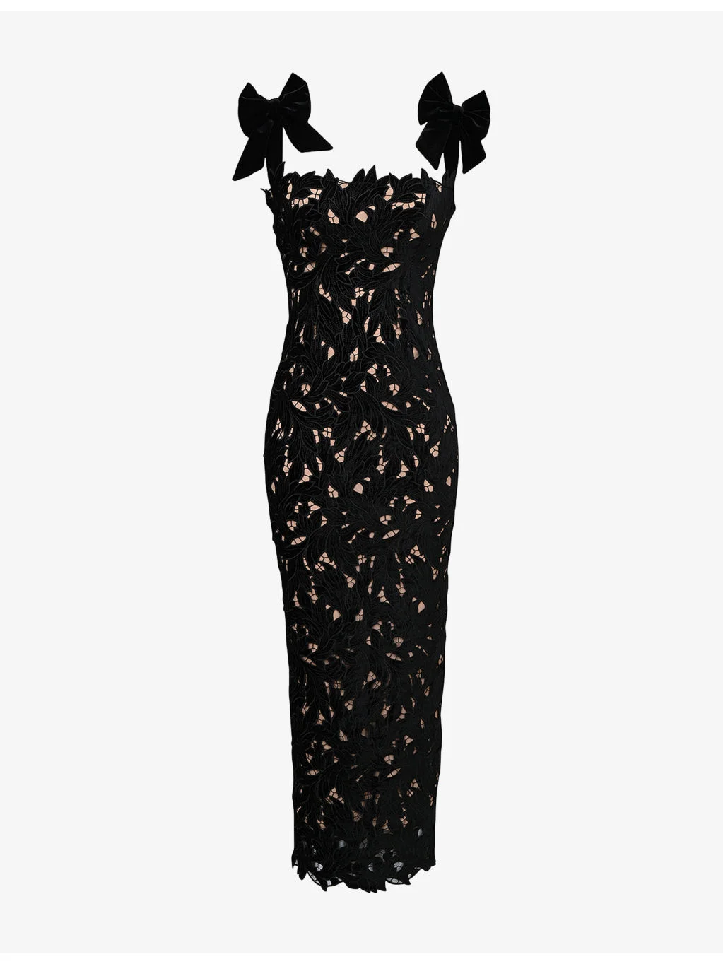 Tiff Floral-Lace Slim-Fit Woven Maxi Dress - 1