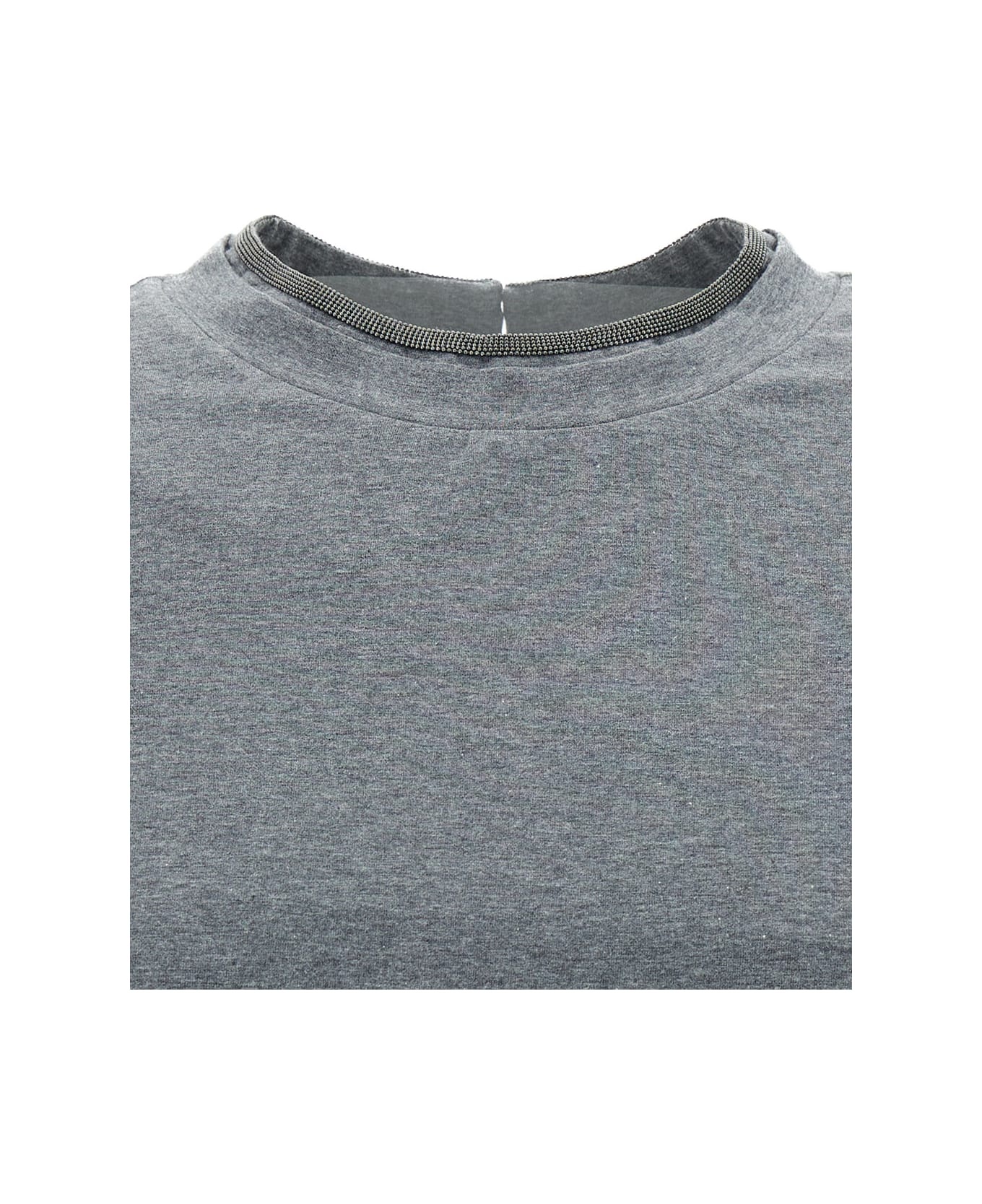 Bead-detailed Crewneck T-shirt - 3