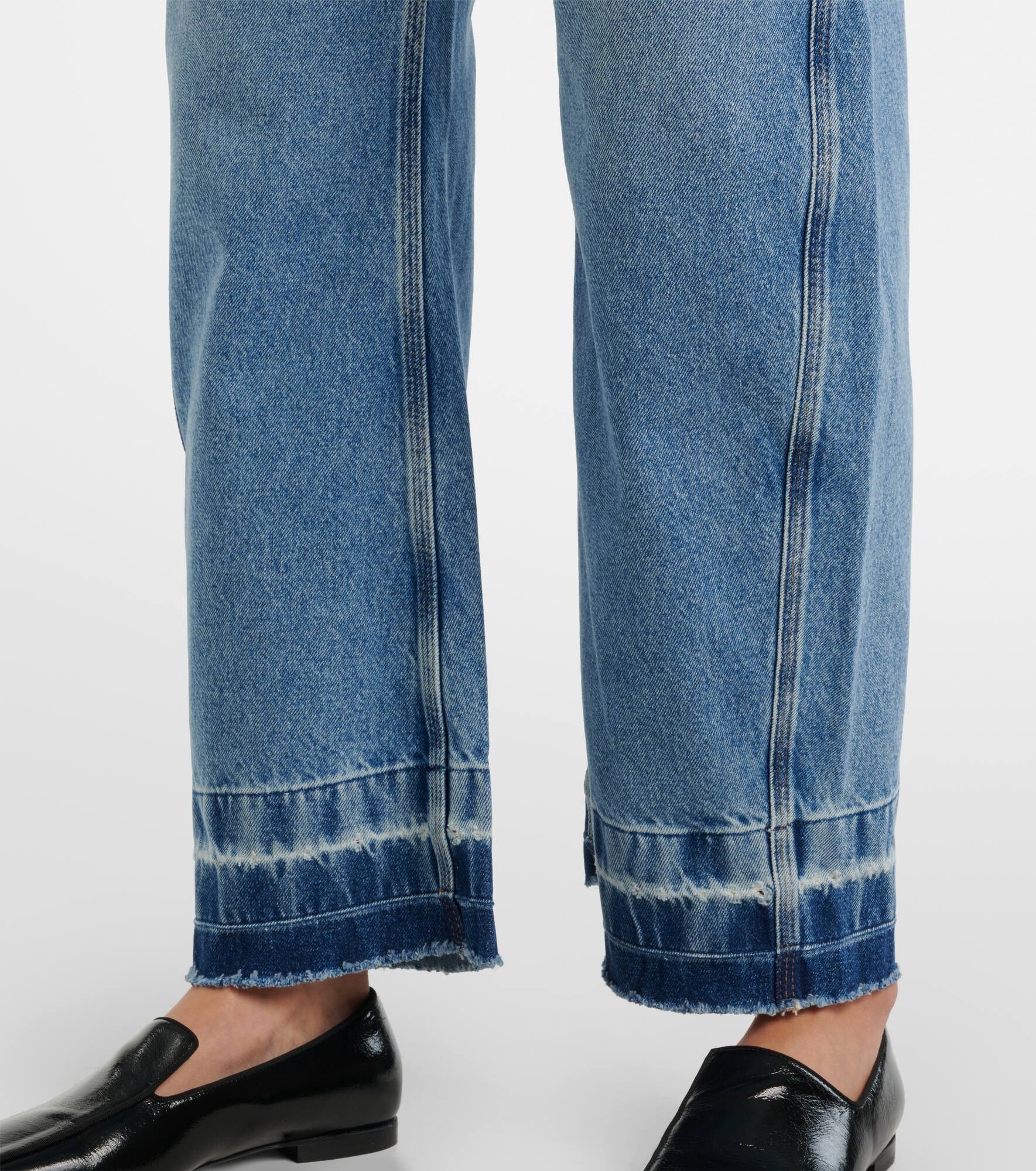 Mid-rise wide-leg jeans - 5