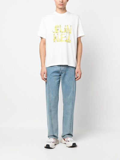 SUNNEI logo-print cotton T-shirt outlook