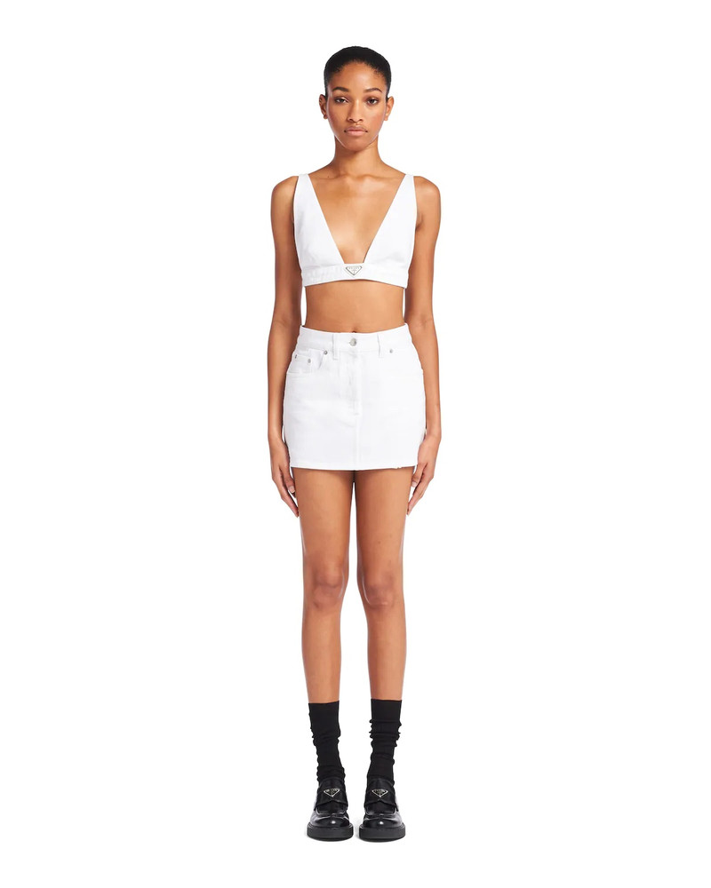 Prada Organic denim miniskirt outlook