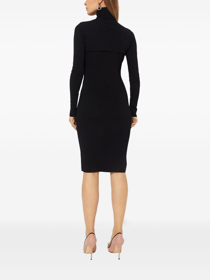 cut-out high-neck midi dress 3
