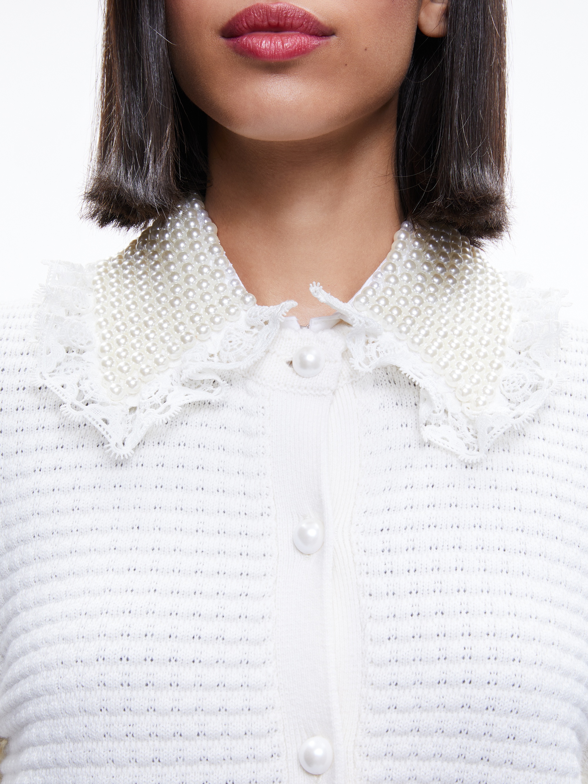 NOELLA EMBELLISHED COLLARED CARDIGAN - 5
