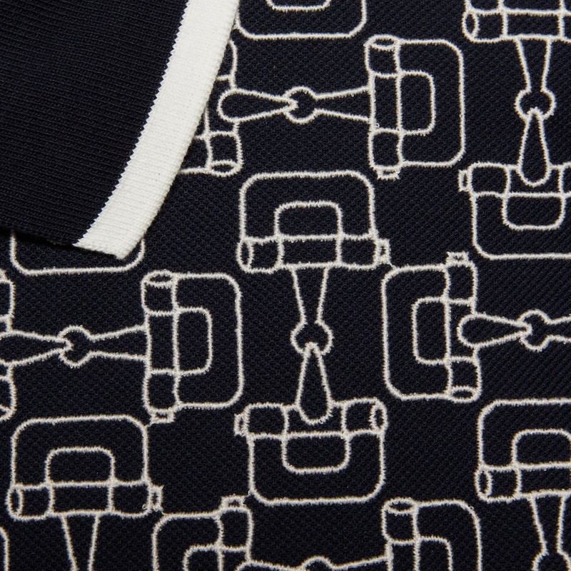 Cotton piquet polo with Horsebit 4