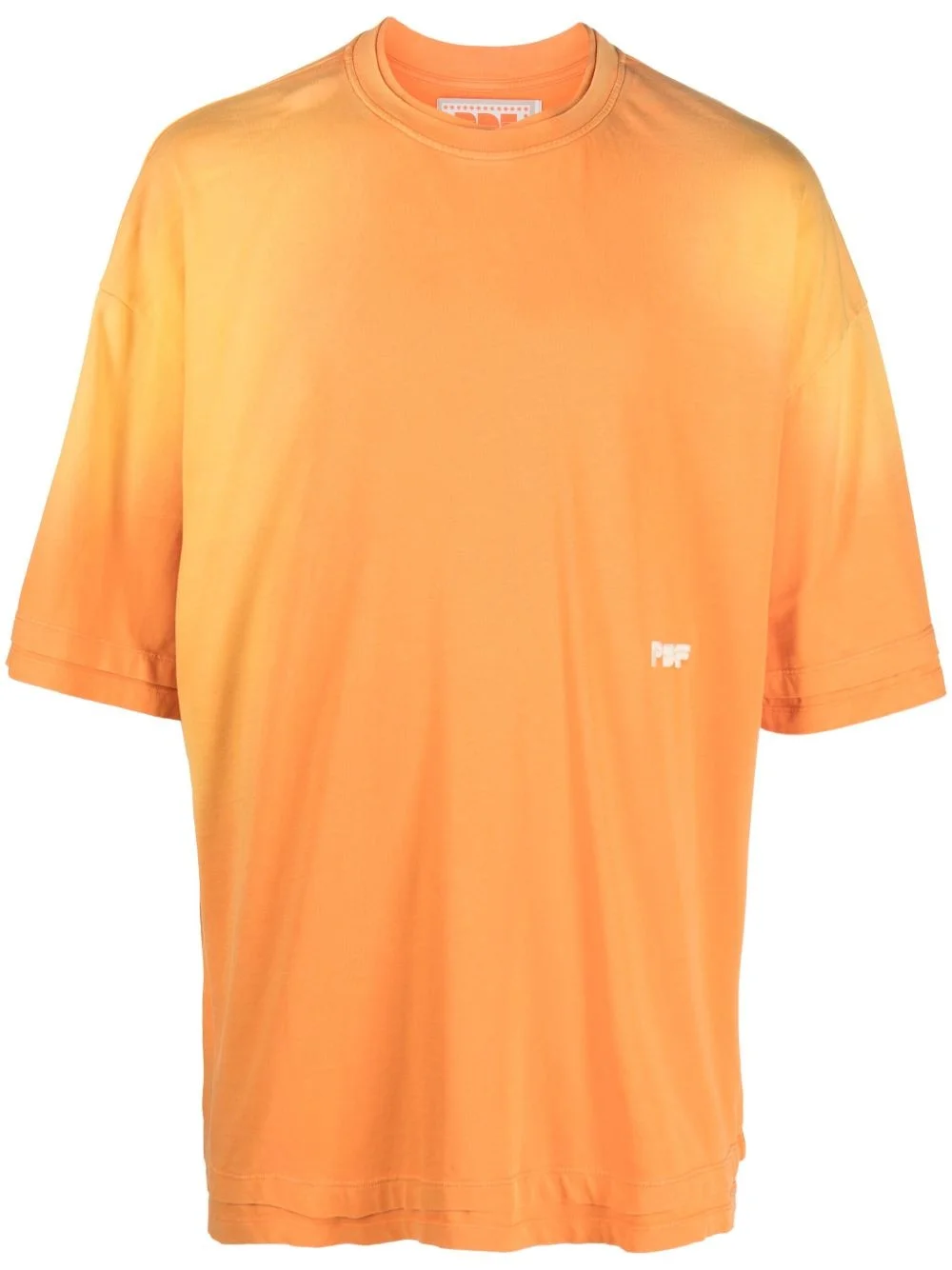 logo-embroidered cotton T-shirt - 1