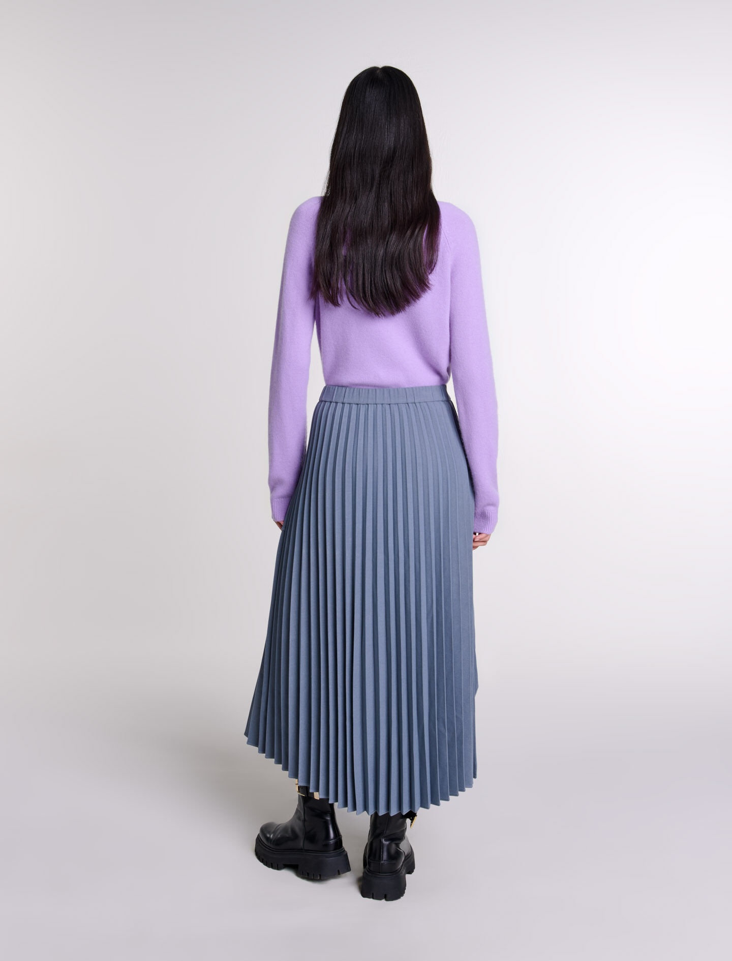 Asymmetrical pleated skirt - 4