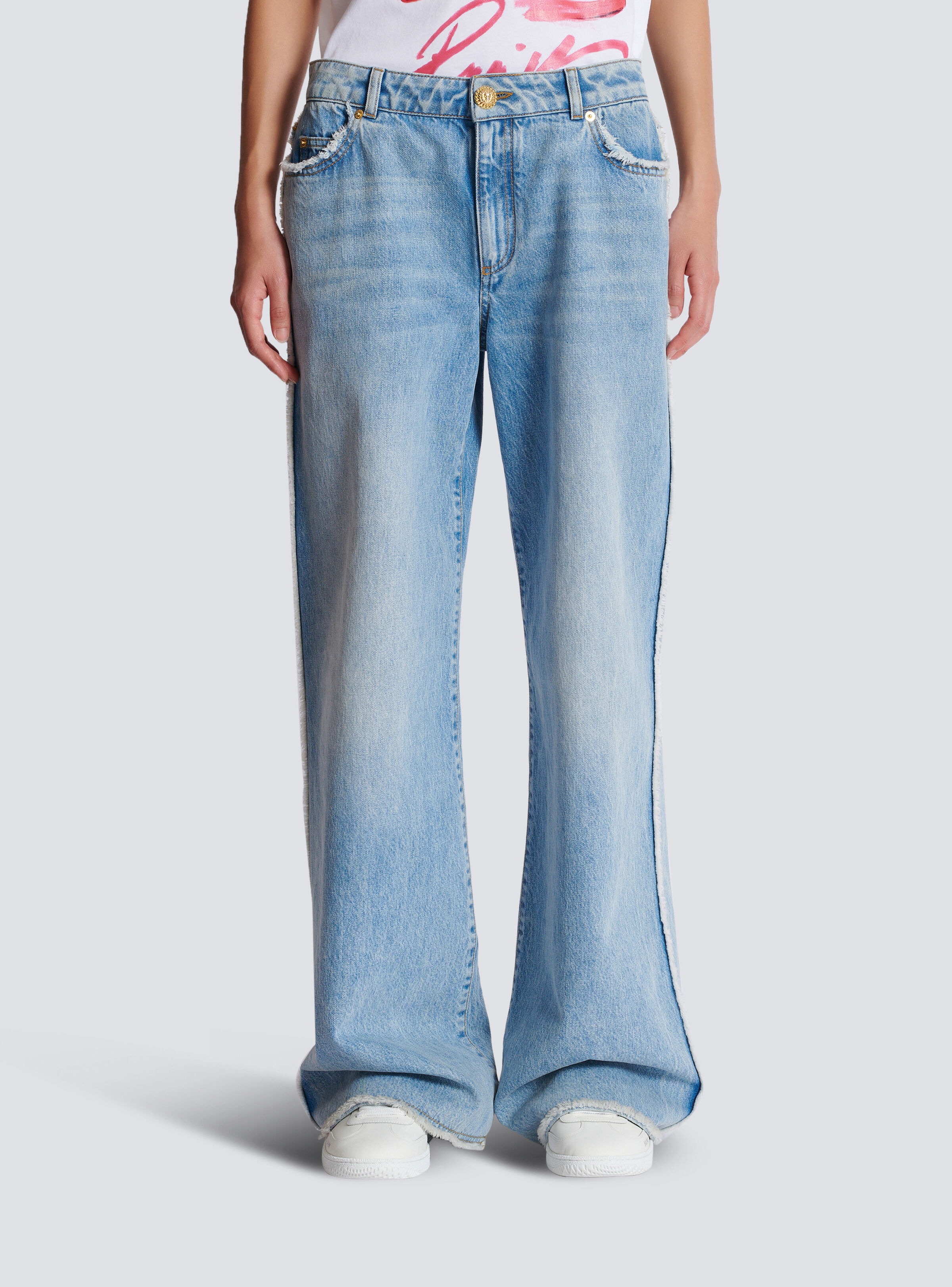 Straight-leg denim jeans - 5