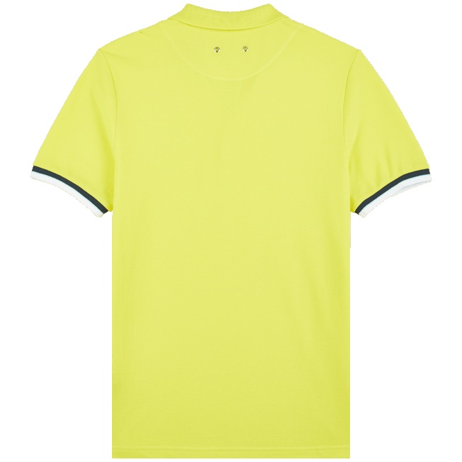 Men Cotton Pique Polo Shirt Solid - 2