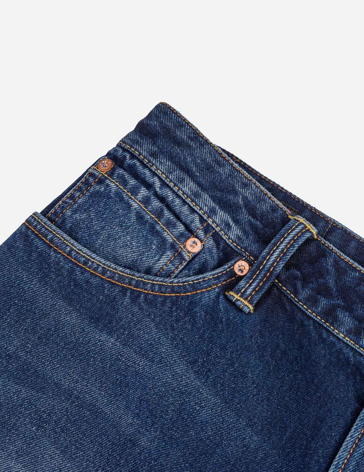 Hand-Drawn Seagull Print 3D Fit Jeans - 5