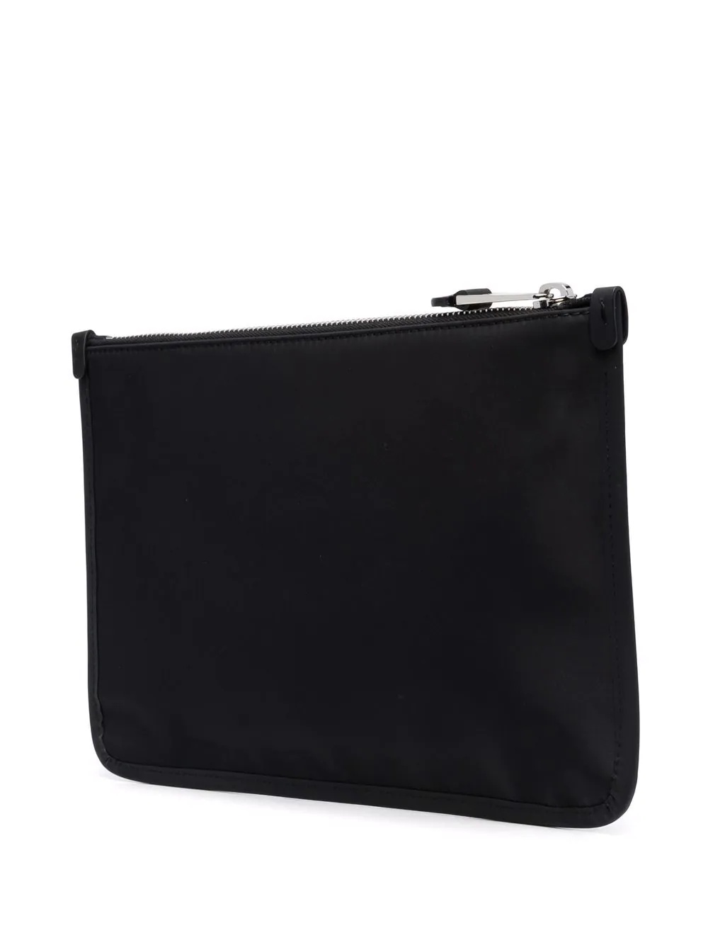 logo-patch clutch bag - 3