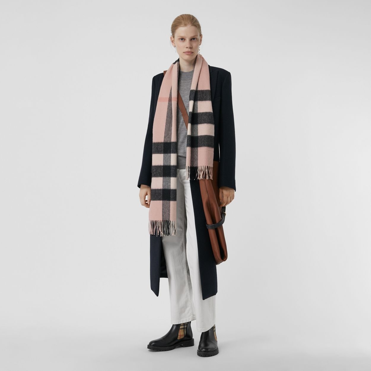 Check Cashmere Scarf - 3