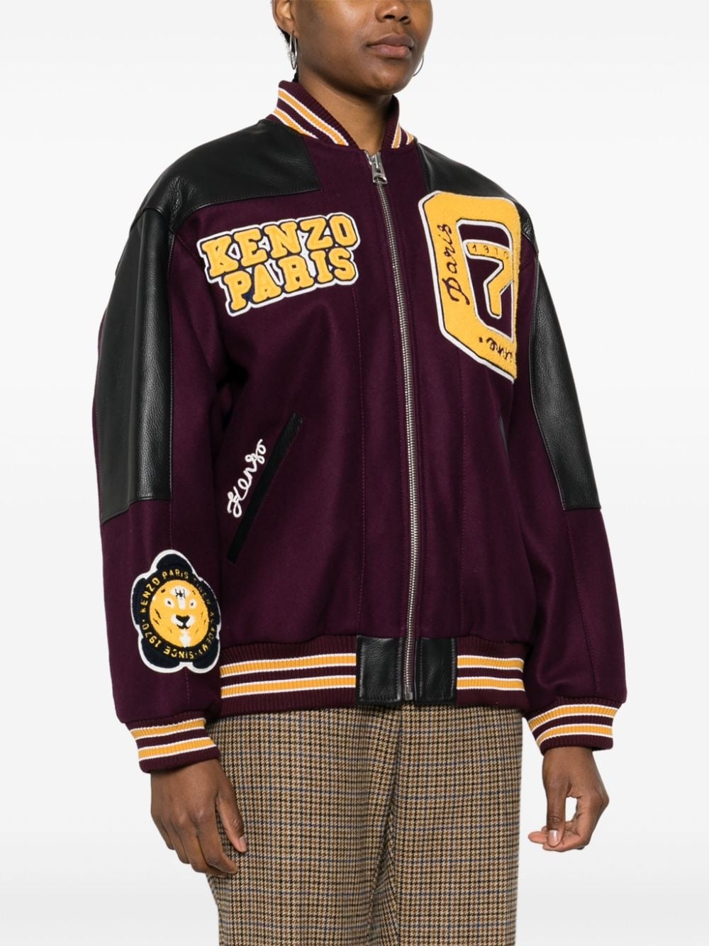 Tiger Academy-appliquÃ© varsity jacket - 3