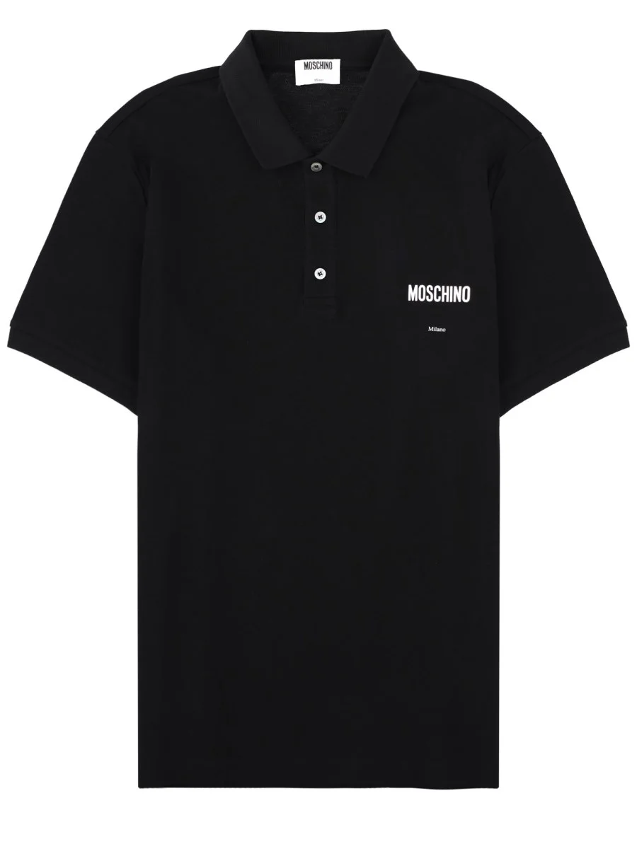 COTTON POLO SHIRT WITH LOGO - 1