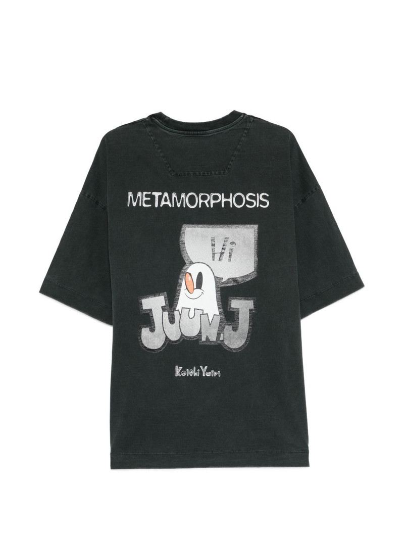JUUN.J washed black T-shirt outlook