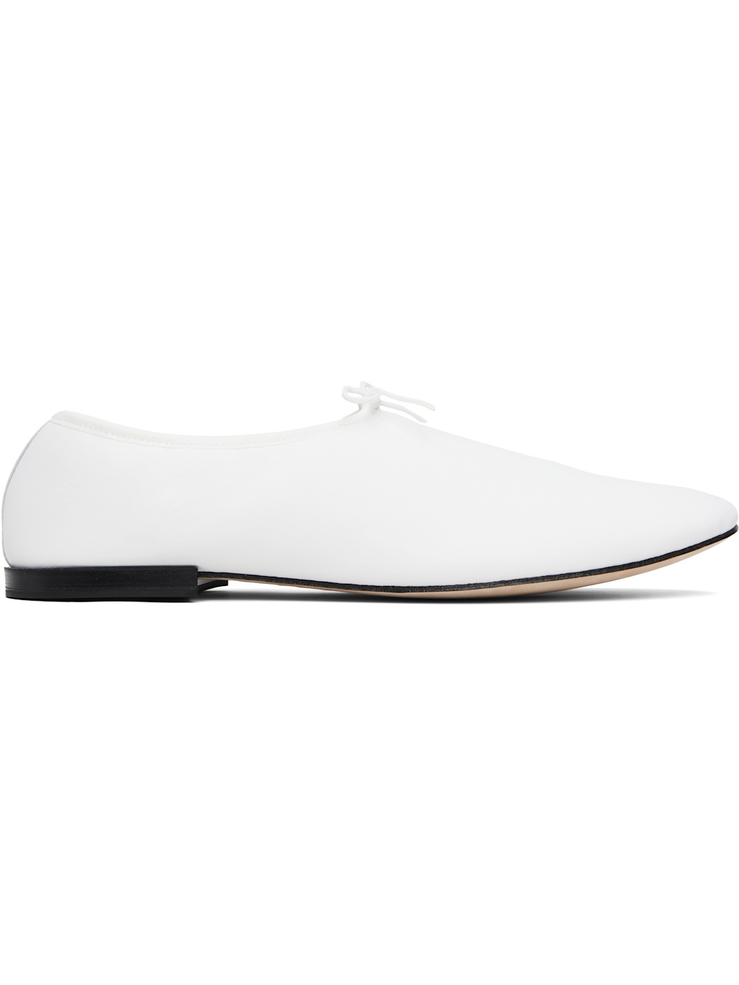 White Lucien Ballet Loafers - 1