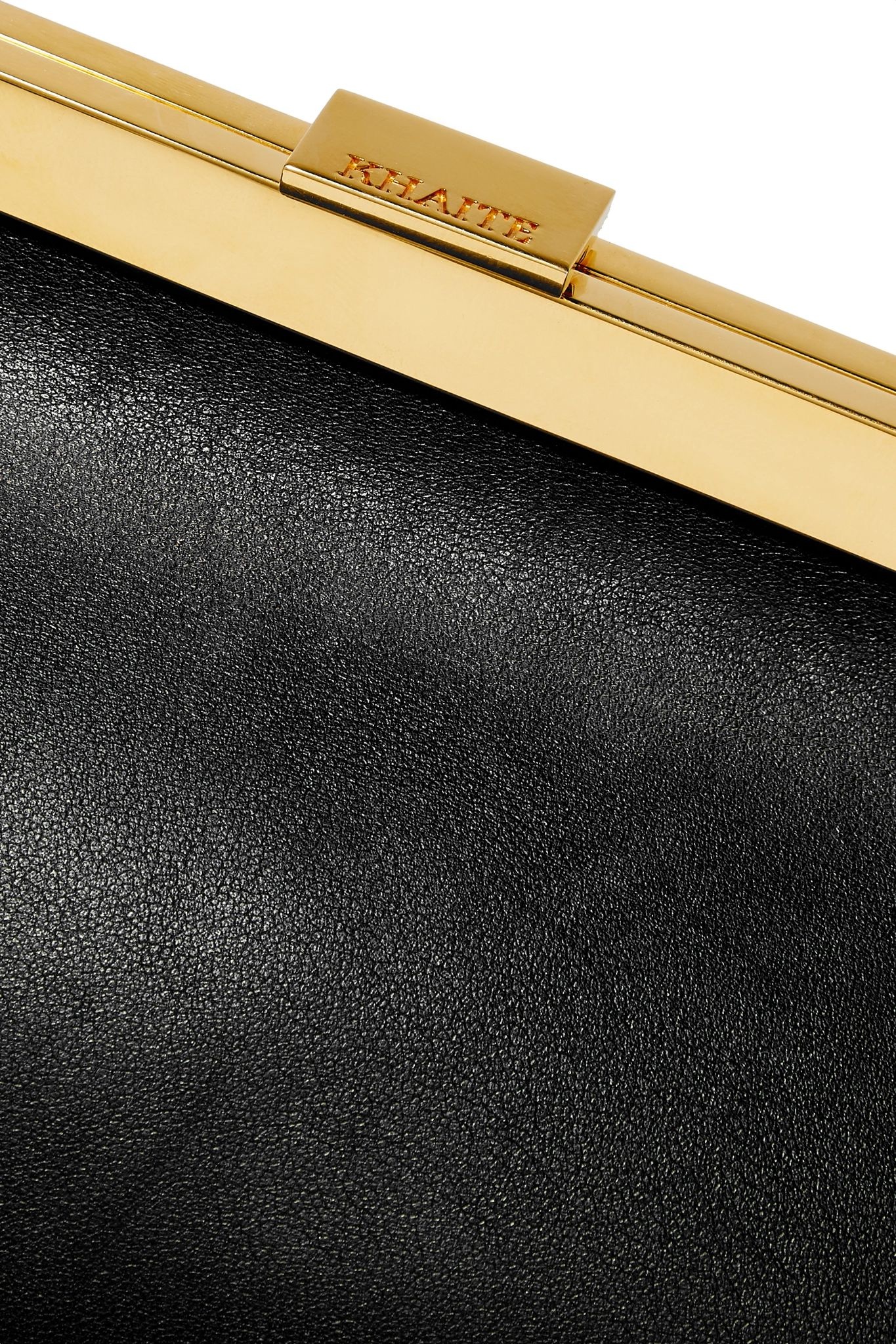 Envelope Pleat leather clutch  - 4