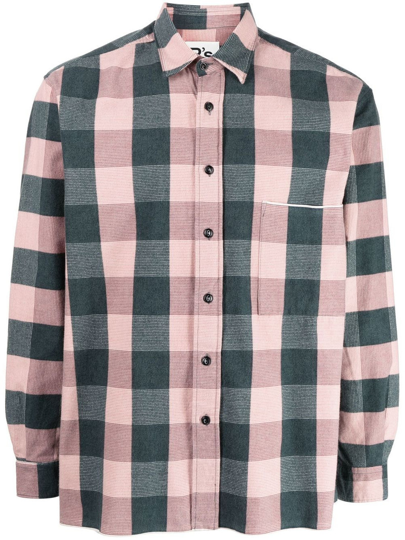 check-print cotton shirt 1