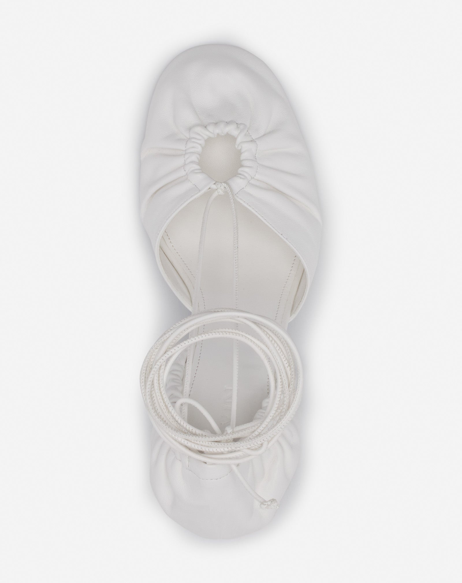 MESURE LACE-UP LEATHER PUMPS - 4