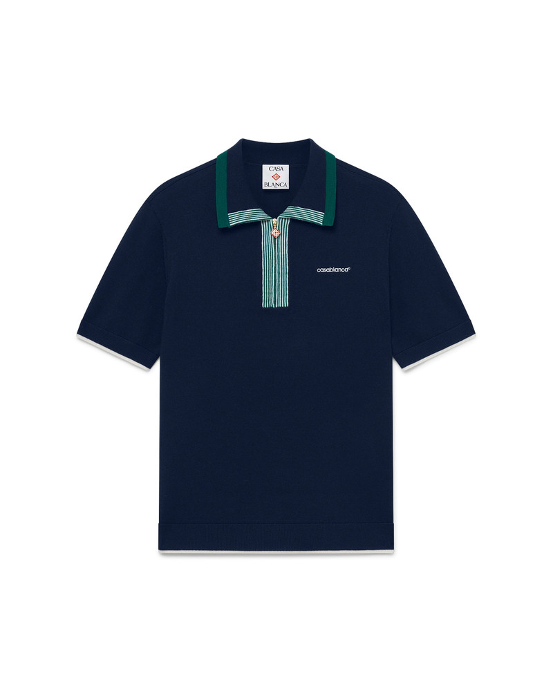 Knit Tennis Polo Shirt | Casablanca Paris - 1
