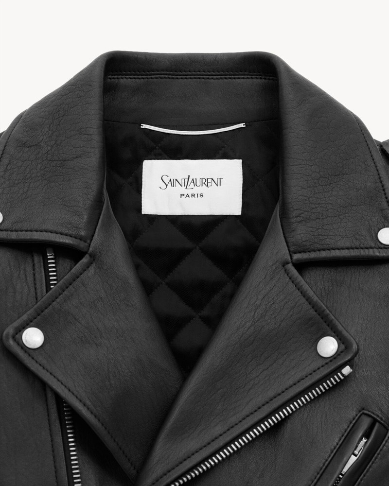 BIKER JACKET IN GRAINED LAMBSKIN 4