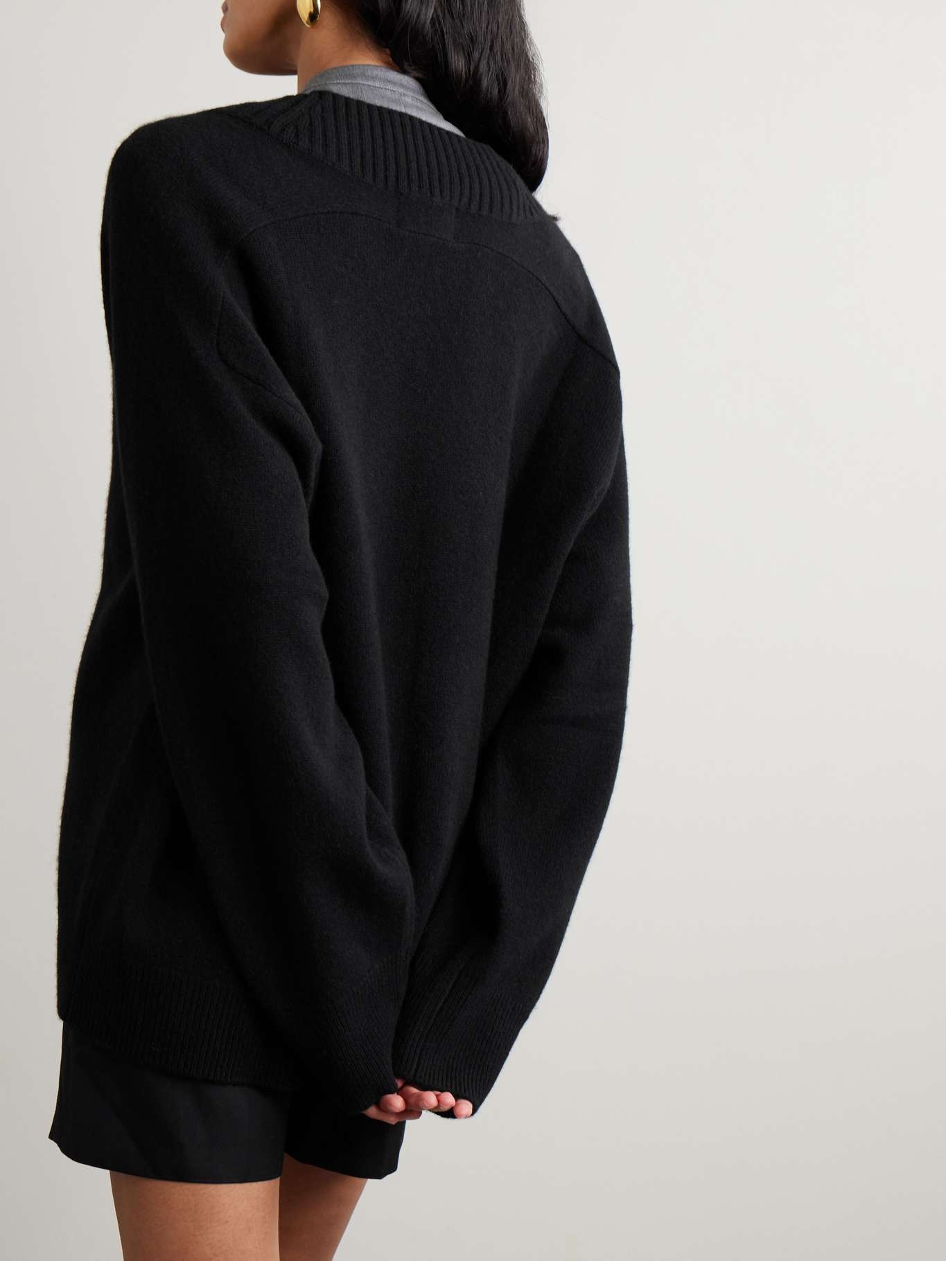 Sage cashmere sweater Black - 3