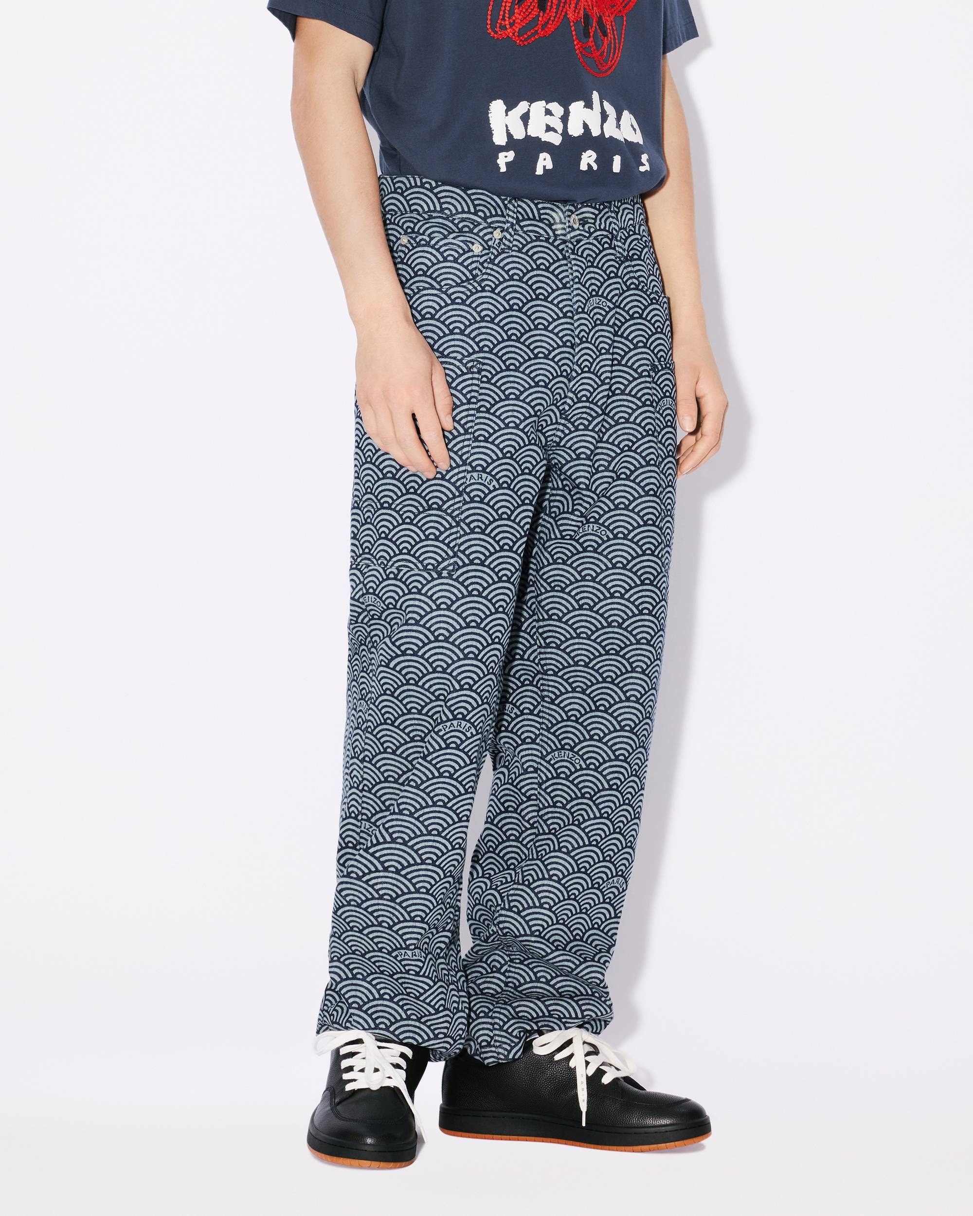 'KENZO Seigaiha' Monkey combat jeans - 4
